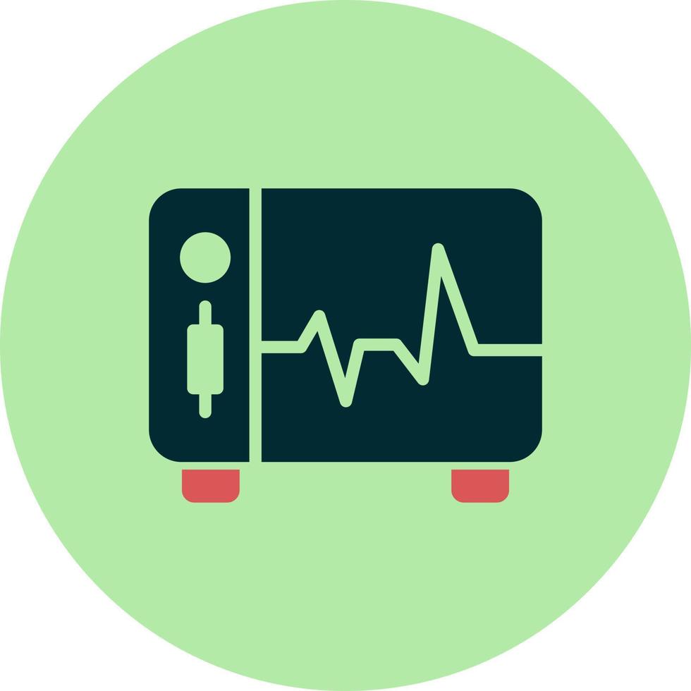 ecg toezicht houden op vector icoon