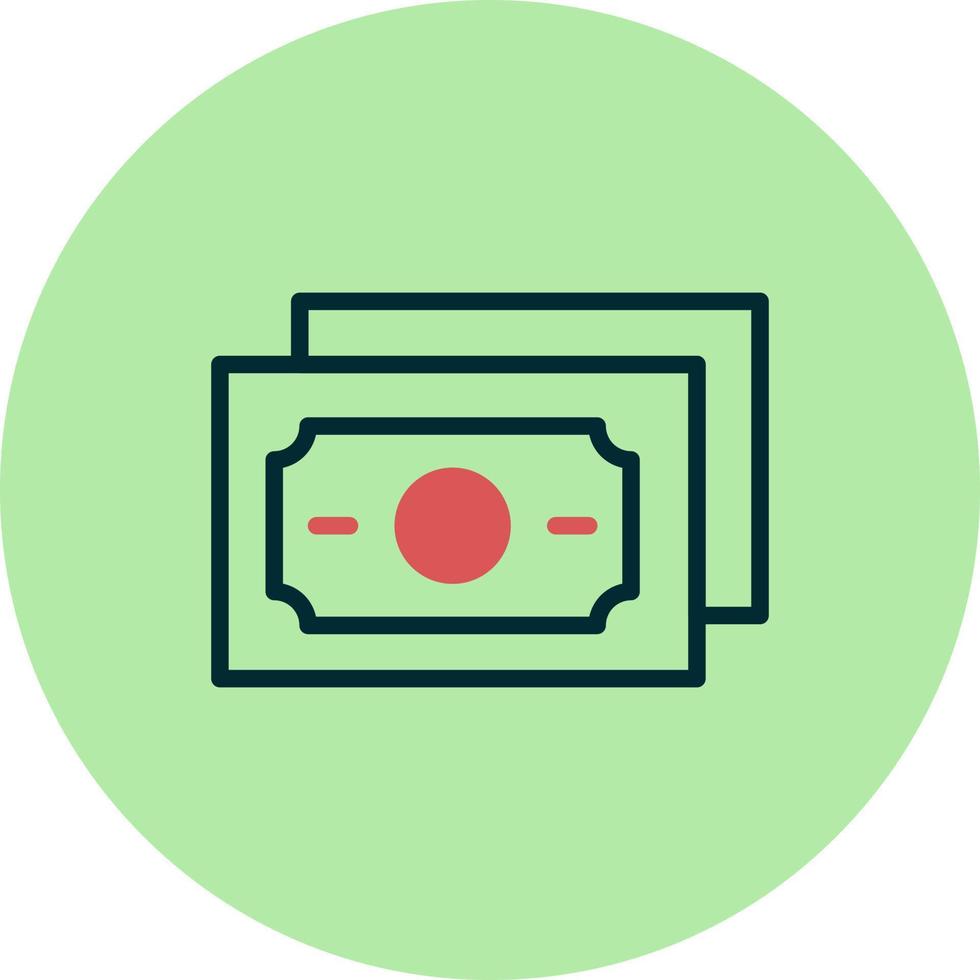 contant geld vector pictogram