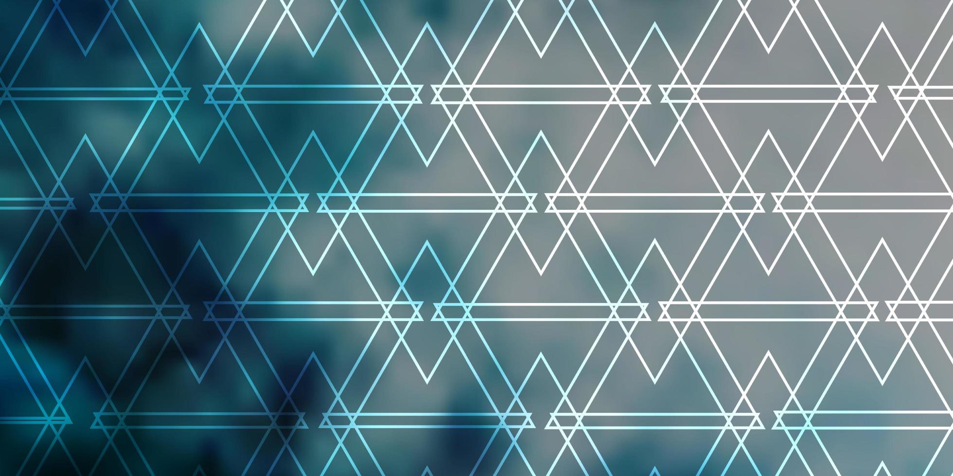 lichtblauwe vector sjabloon met lijnen, driehoeken.
