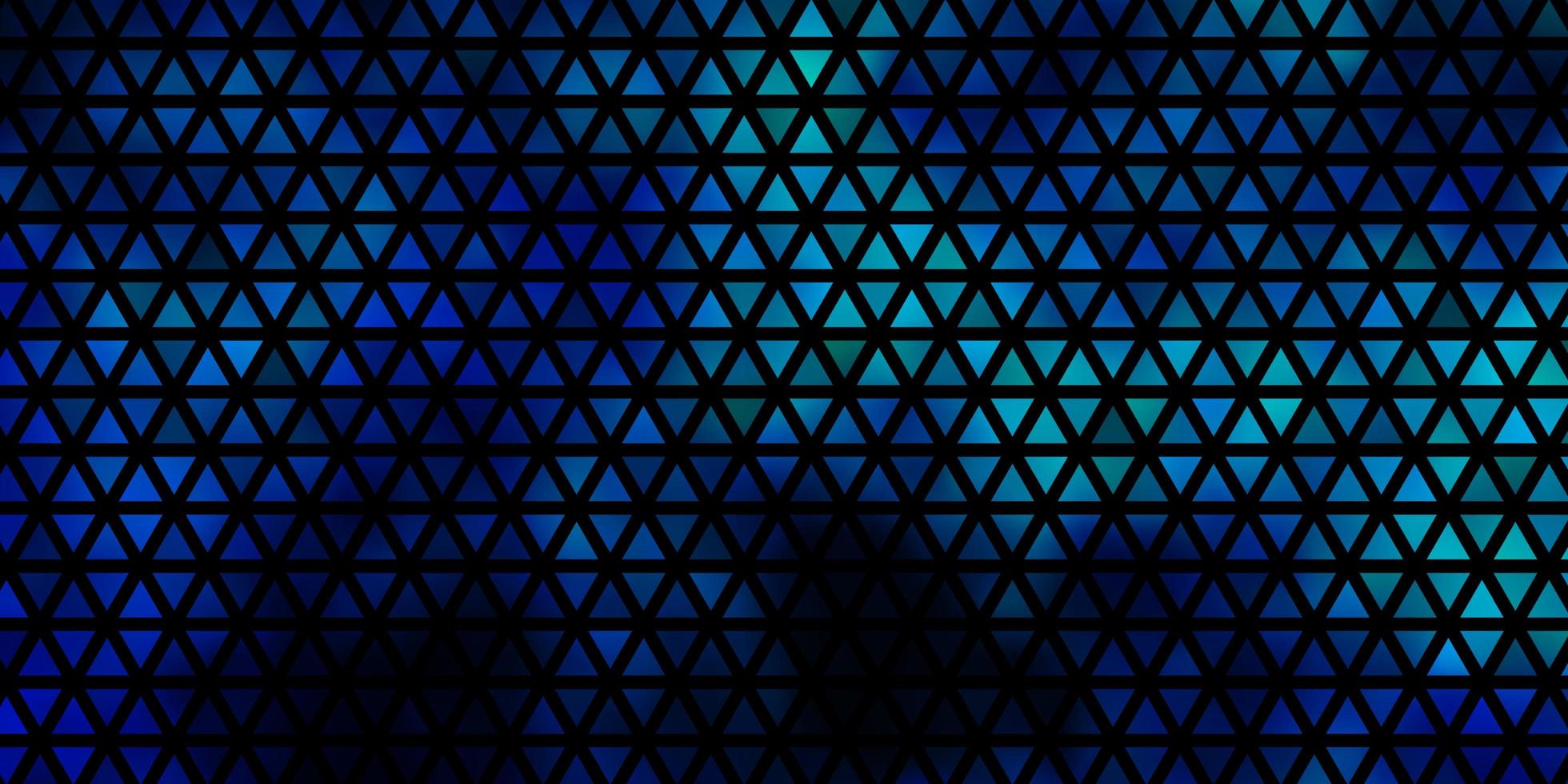 donkerblauwe, groene vectorachtergrond met driehoeken. vector