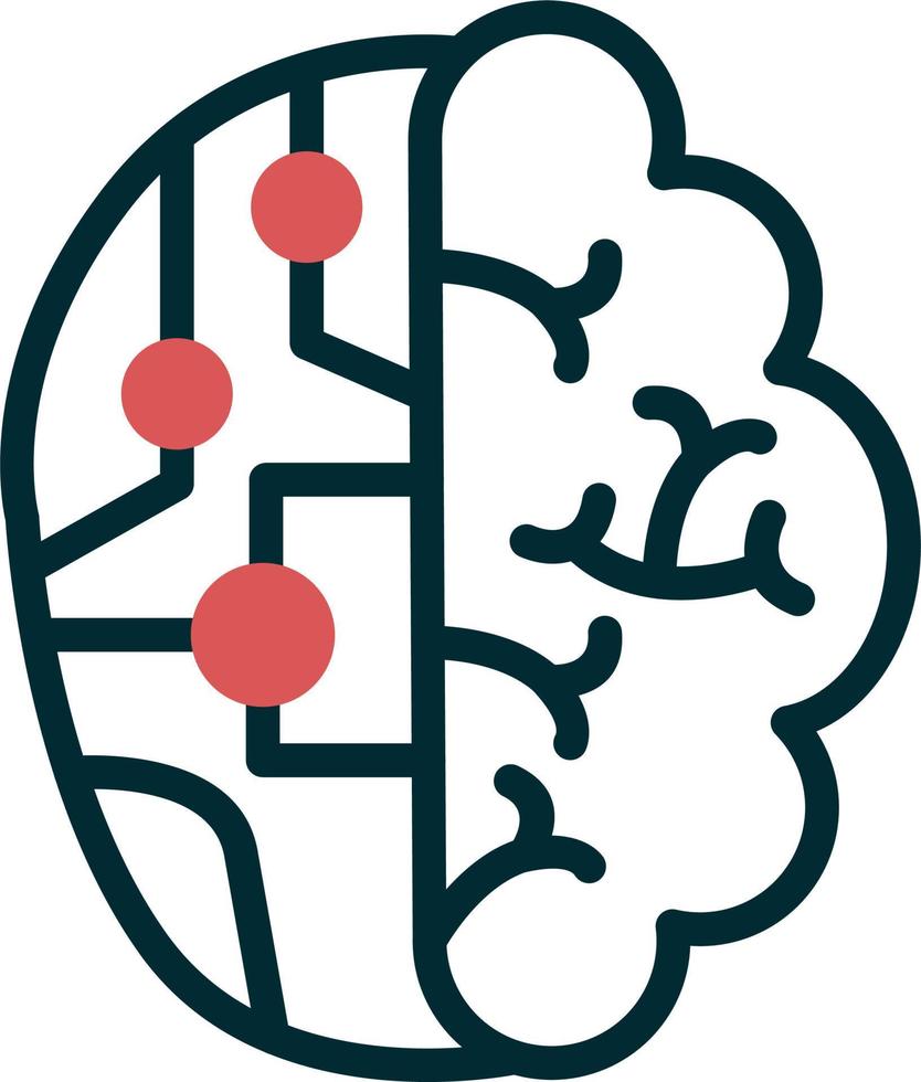 hersenen vector pictogram