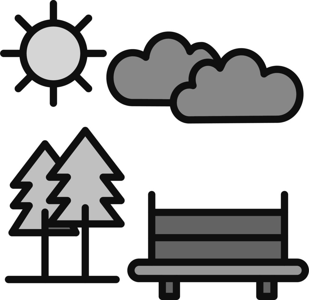 park vector pictogram