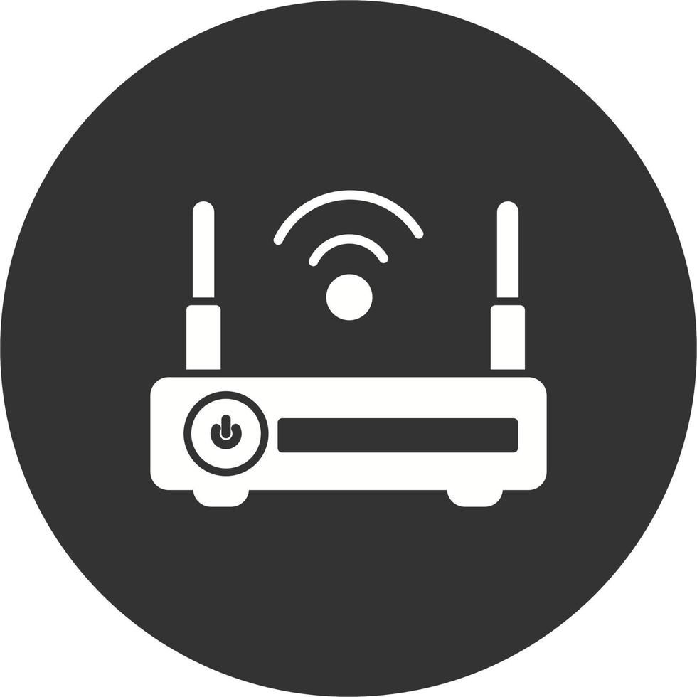 Wifi router vector icoon