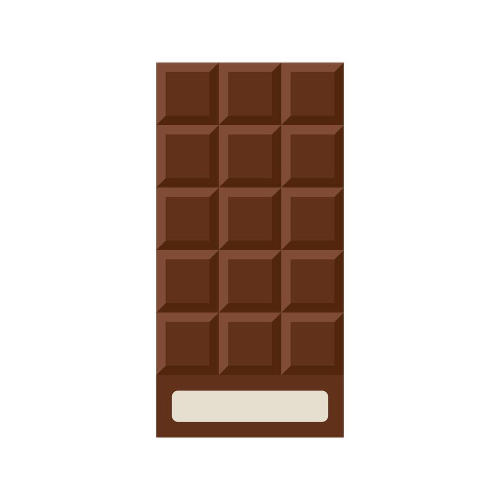 chocola bar met vulling Aan wit achtergrond vector