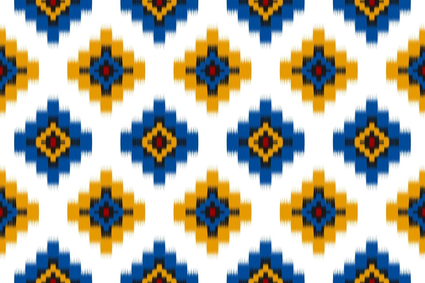 etnisch ikat naadloos patroon in stam. aztec meetkundig etnisch ornament afdrukken. ikat patroon stijl. vector