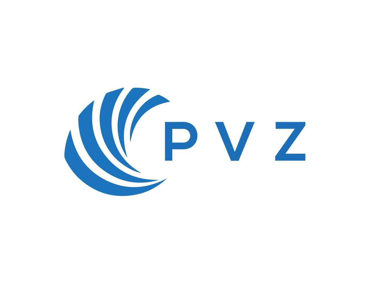 pvz brief logo ontwerp Aan wit achtergrond. pvz creatief cirkel brief logo concept. pvz brief ontwerp. vector