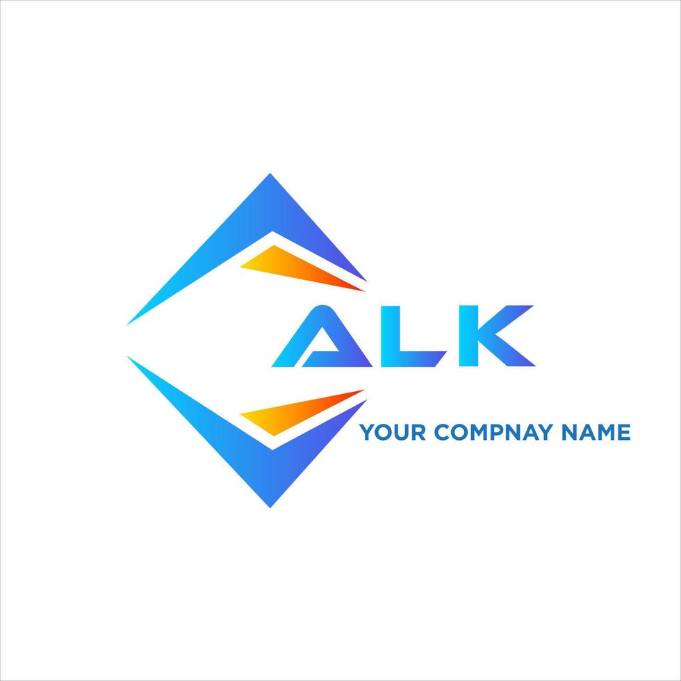 alk abstract technologie logo ontwerp Aan wit achtergrond. alk creatief initialen brief logo concept. vector