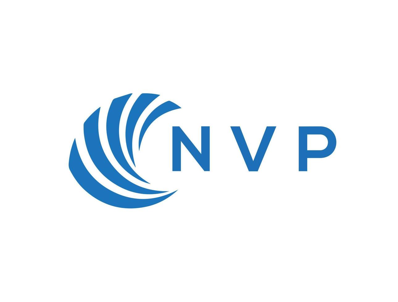 nvp brief ontwerp.nvp brief logo ontwerp Aan wit achtergrond. nvp creatief cirkel brief logo concept. nvp brief ontwerp. vector