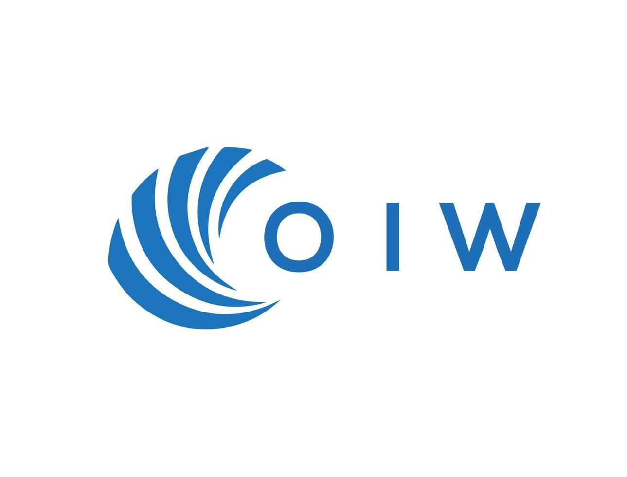 oiw brief logo ontwerp Aan wit achtergrond. oiw creatief cirkel brief logo concept. oiw brief ontwerp. vector