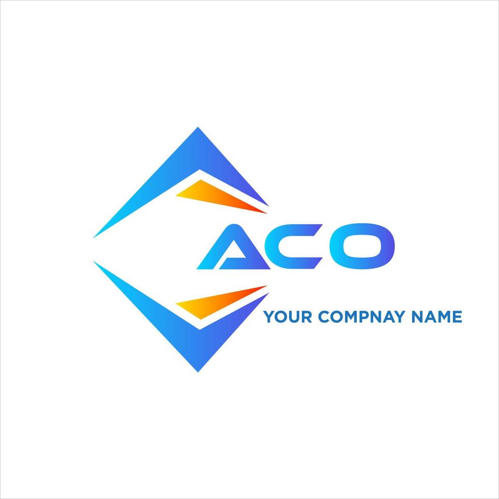 aco abstract technologie logo ontwerp Aan wit achtergrond. aco creatief initialen brief logo concept. vector