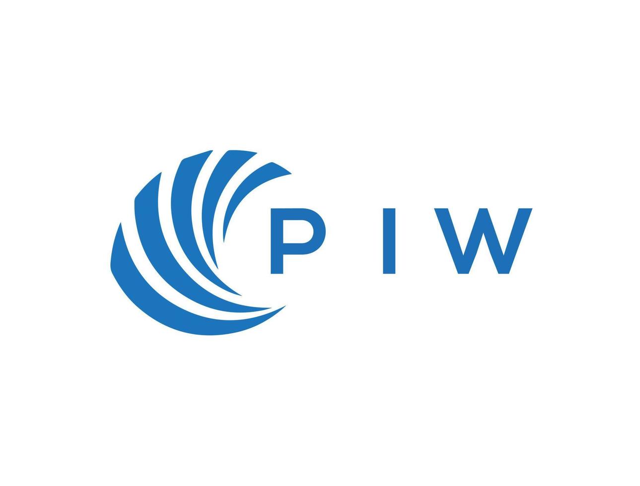 piw brief logo ontwerp Aan wit achtergrond. piw creatief cirkel brief logo concept. piw brief ontwerp. vector