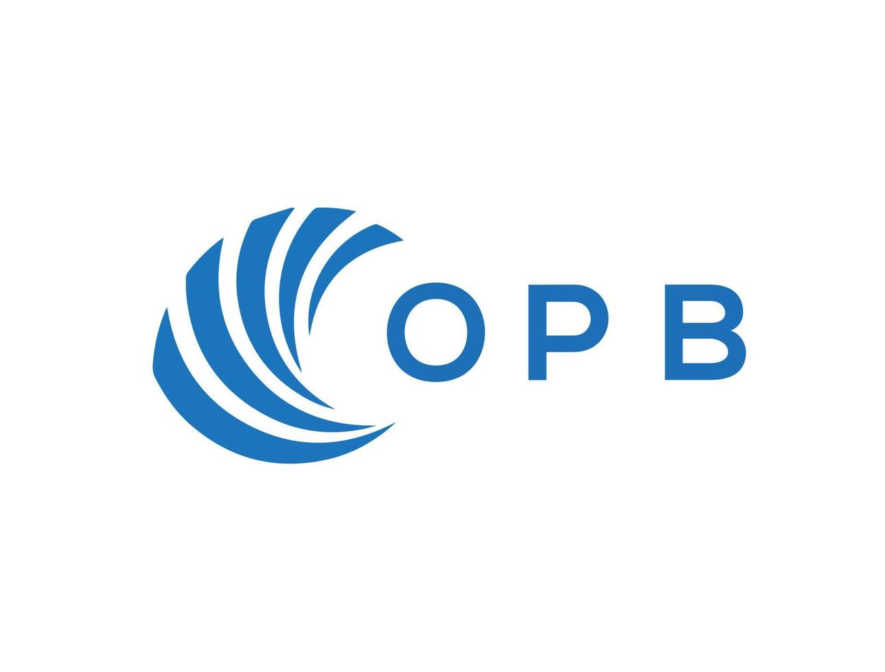 opb brief logo ontwerp Aan wit achtergrond. opb creatief cirkel brief logo concept. opb brief ontwerp. vector