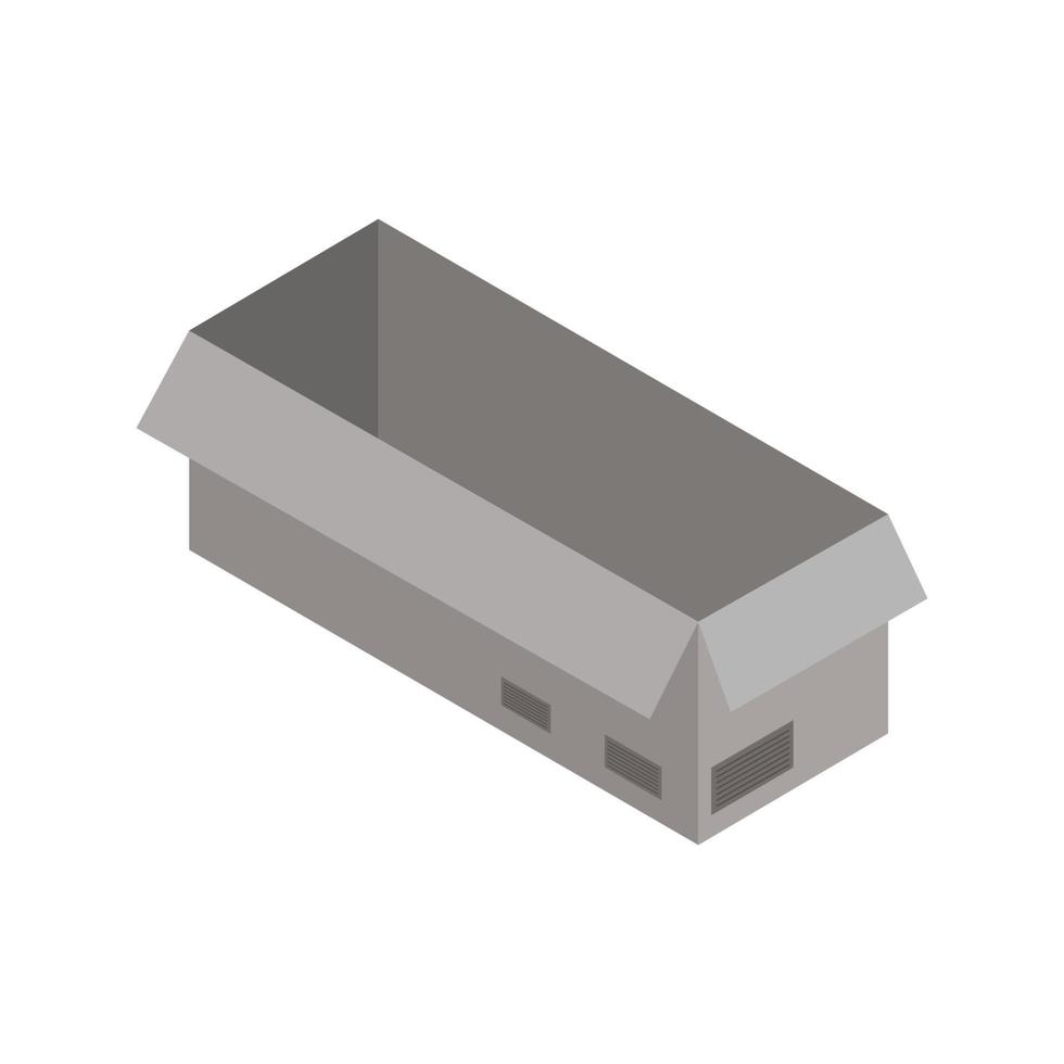 isometrische doos op witte achtergrond vector