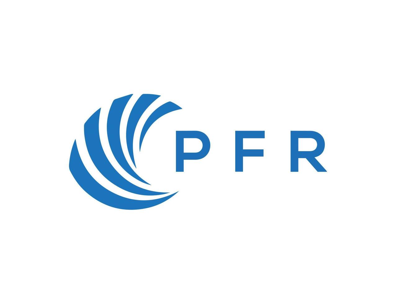 pfr brief logo ontwerp Aan wit achtergrond. pfr creatief cirkel brief logo concept. pfr brief ontwerp. vector