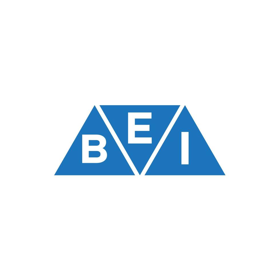 ebi driehoek vorm logo ontwerp Aan wit achtergrond. ebi creatief initialen brief logo concept. vector