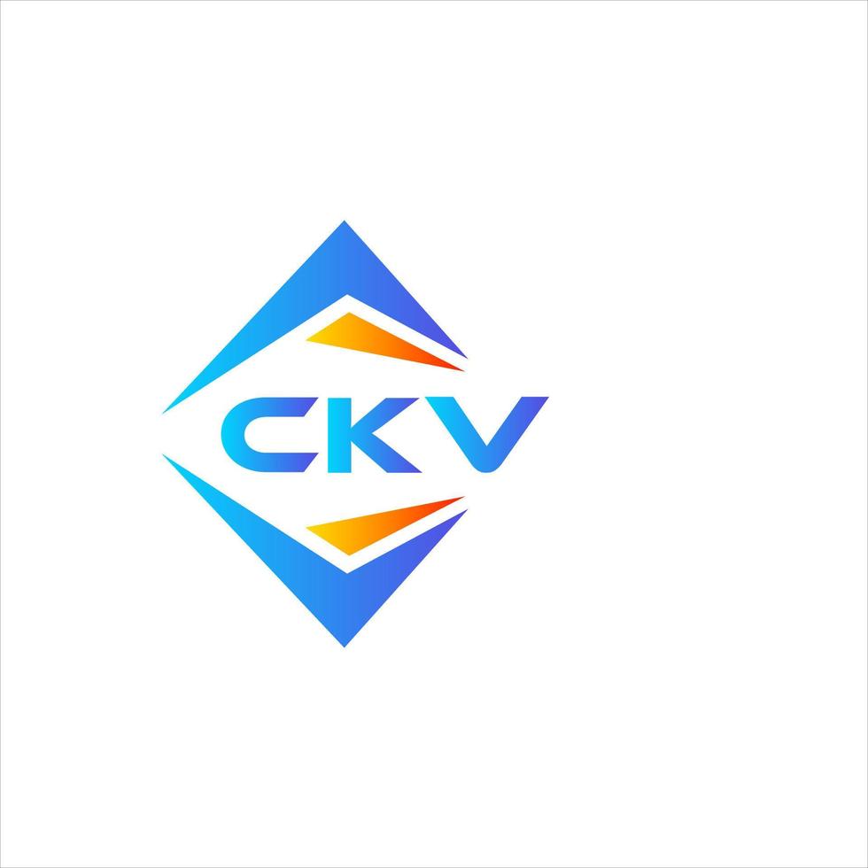 ckv abstract technologie logo ontwerp Aan wit achtergrond. ckv creatief initialen brief logo concept. vector