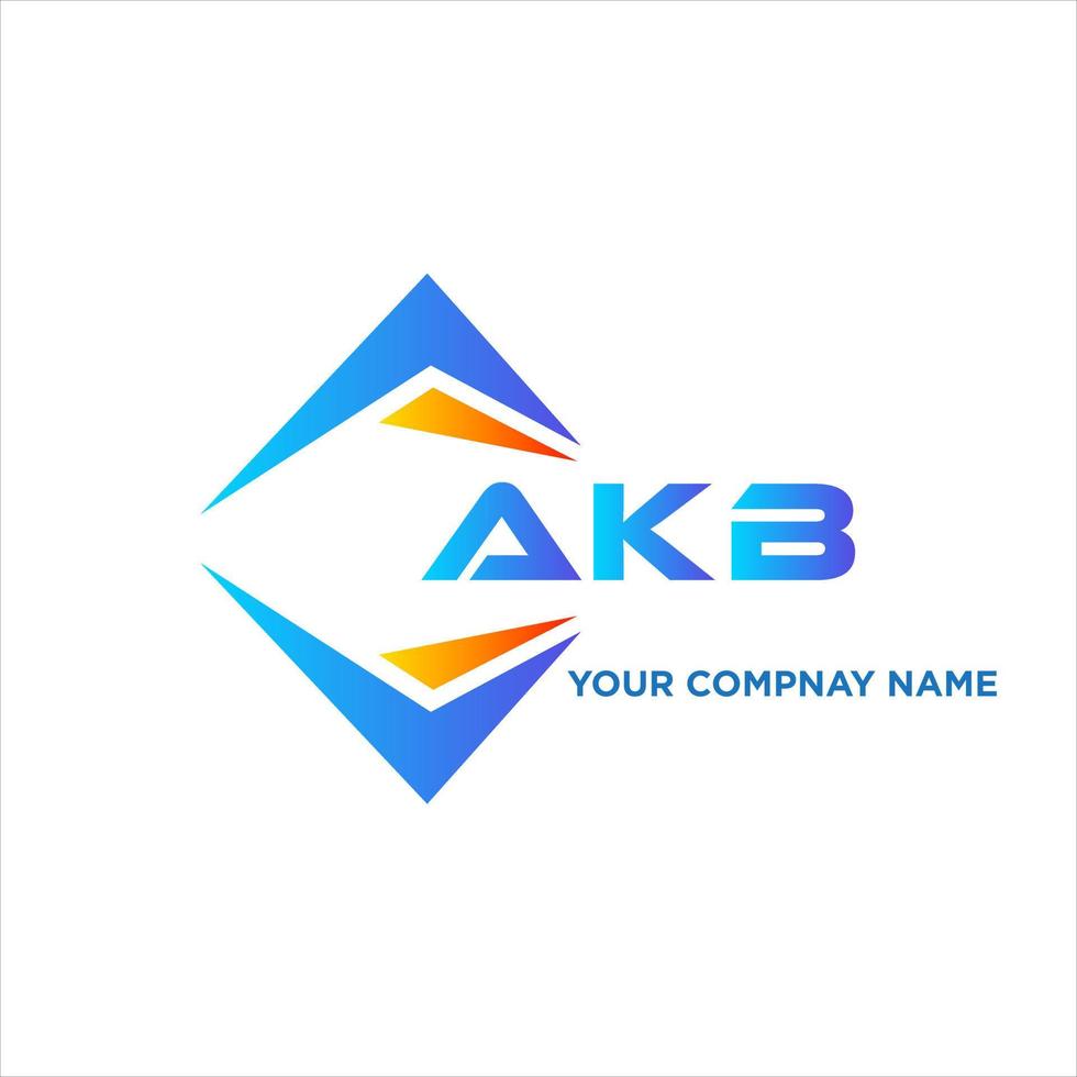 akb abstract technologie logo ontwerp Aan wit achtergrond. akb creatief initialen brief logo concept. vector