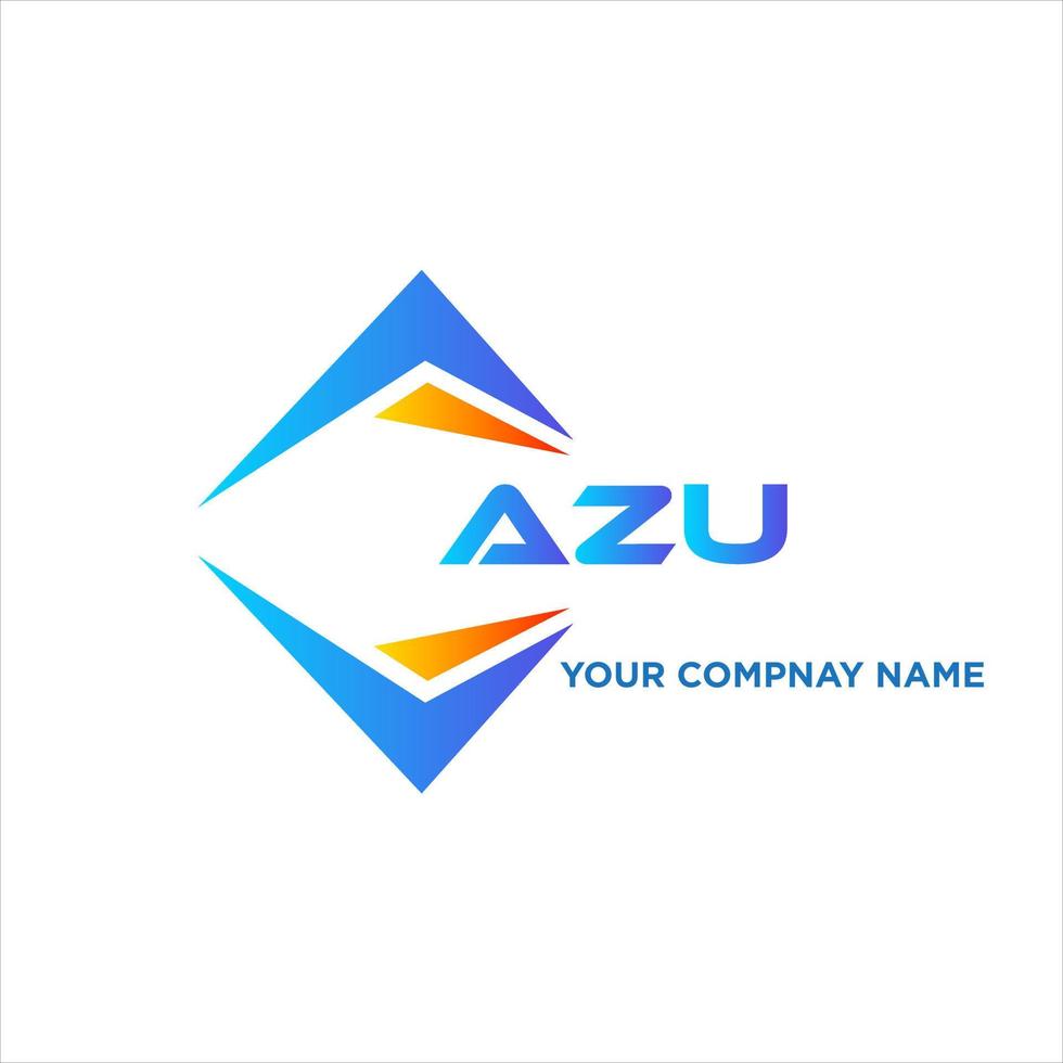 azu abstract technologie logo ontwerp Aan wit achtergrond. azu creatief initialen brief logo concept. vector