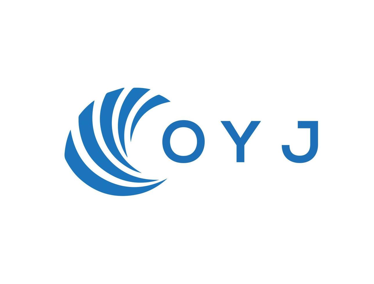 oyj brief logo ontwerp Aan wit achtergrond. oyj creatief cirkel brief logo concept. oyj brief ontwerp. vector