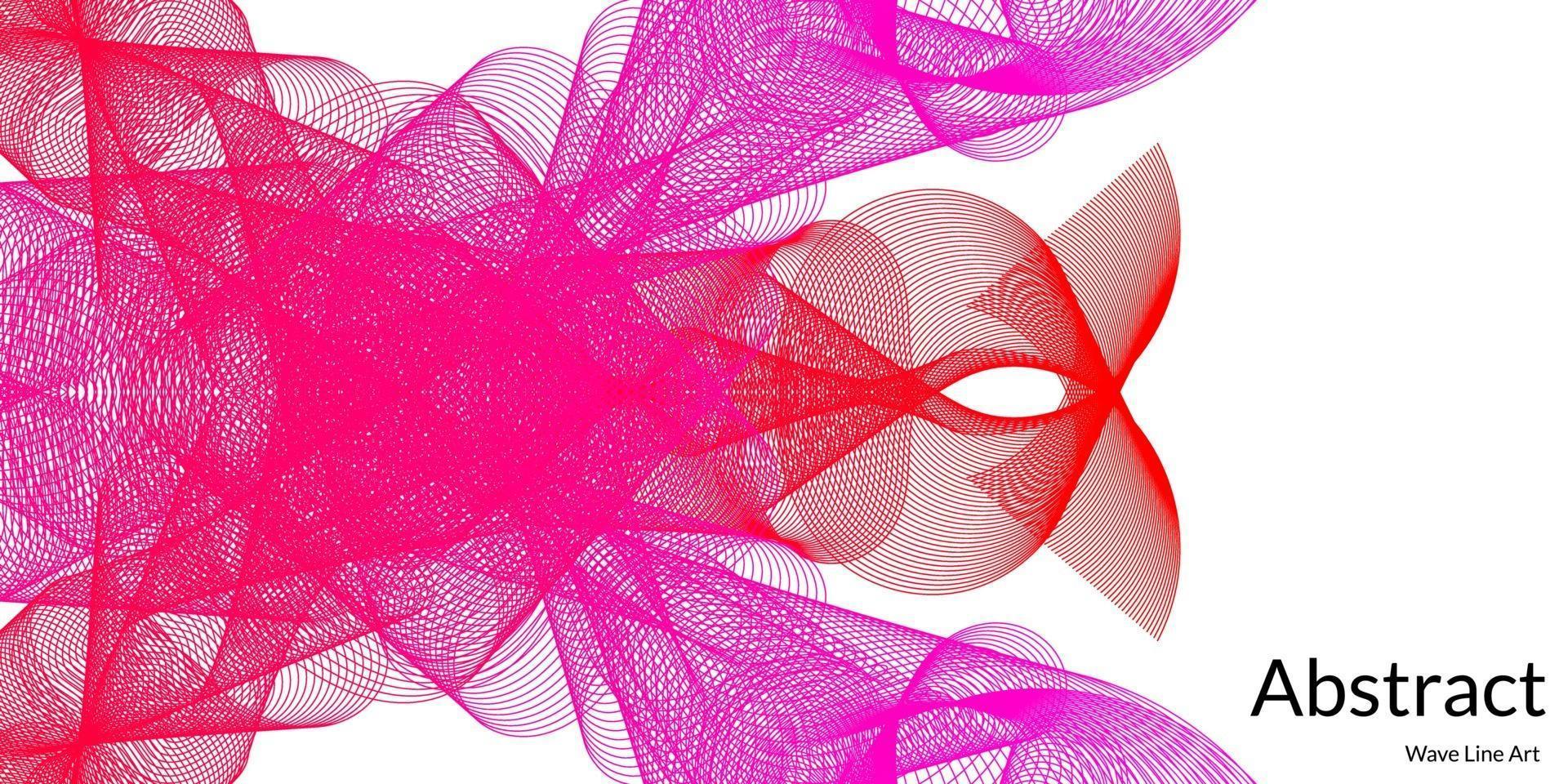 moderne abstracte achtergrond met golvende lijnen in paarse en rode gradaties vector