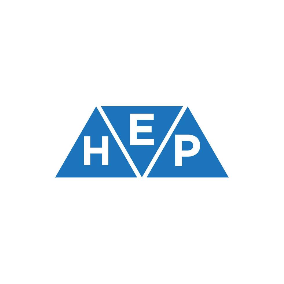 ehp driehoek vorm logo ontwerp Aan wit achtergrond. ehp creatief initialen brief logo concept. vector