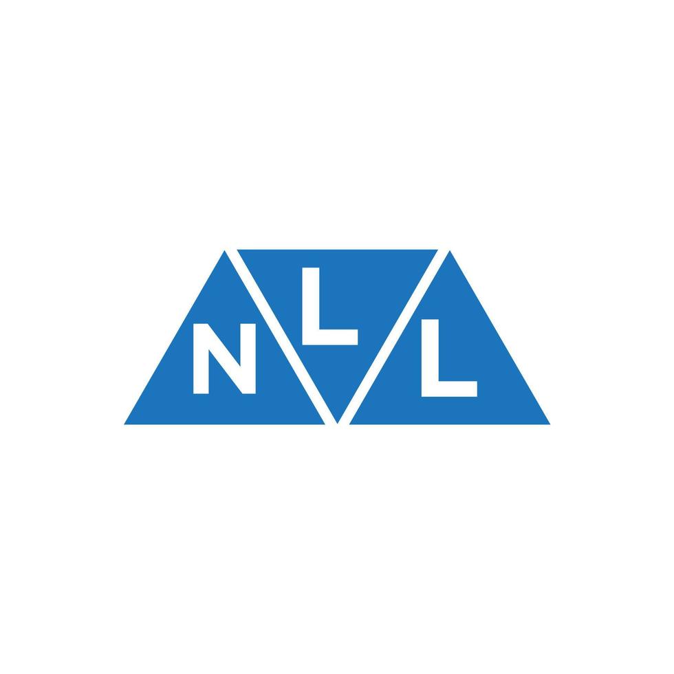 lnl abstract eerste logo ontwerp Aan wit achtergrond. lnl creatief initialen brief logo concept. vector