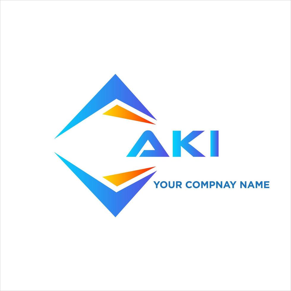 aki abstract technologie logo ontwerp Aan wit achtergrond. aki creatief initialen brief logo concept. vector