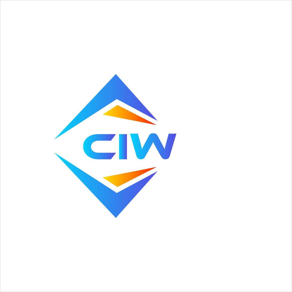 ciw abstract technologie logo ontwerp Aan wit achtergrond. ciw creatief initialen brief logo concept. vector