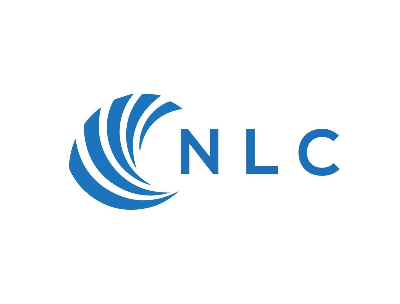 nlc brief logo ontwerp Aan wit achtergrond. nlc creatief cirkel brief logo concept. nlc brief ontwerp. vector