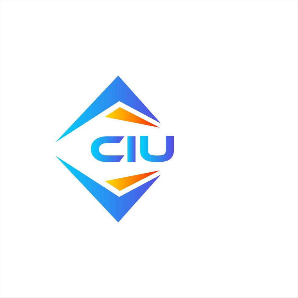 ciu abstract technologie logo ontwerp Aan wit achtergrond. ciu creatief initialen brief logo concept. vector