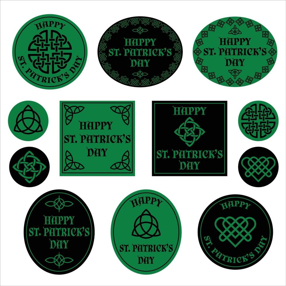 Keltische Saint Patricks Day-afbeeldingen vector
