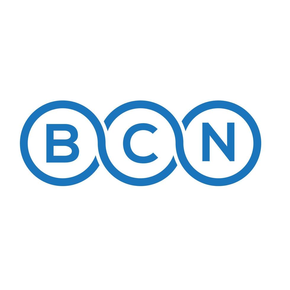 bcn brief logo ontwerp op witte achtergrond. bcn creatieve initialen brief logo concept. bcn brief ontwerp. vector