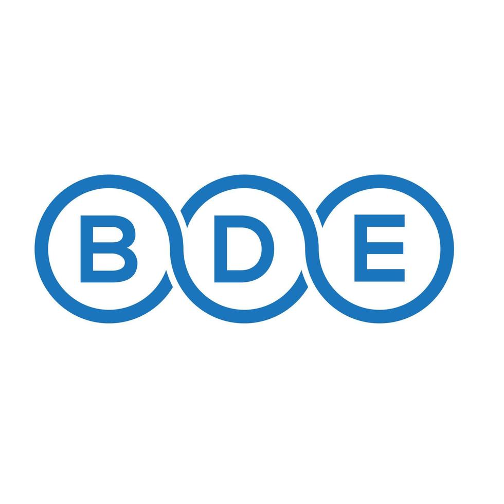bde brief logo ontwerp op witte achtergrond. bde creatieve initialen brief logo concept. bde brief ontwerp. vector