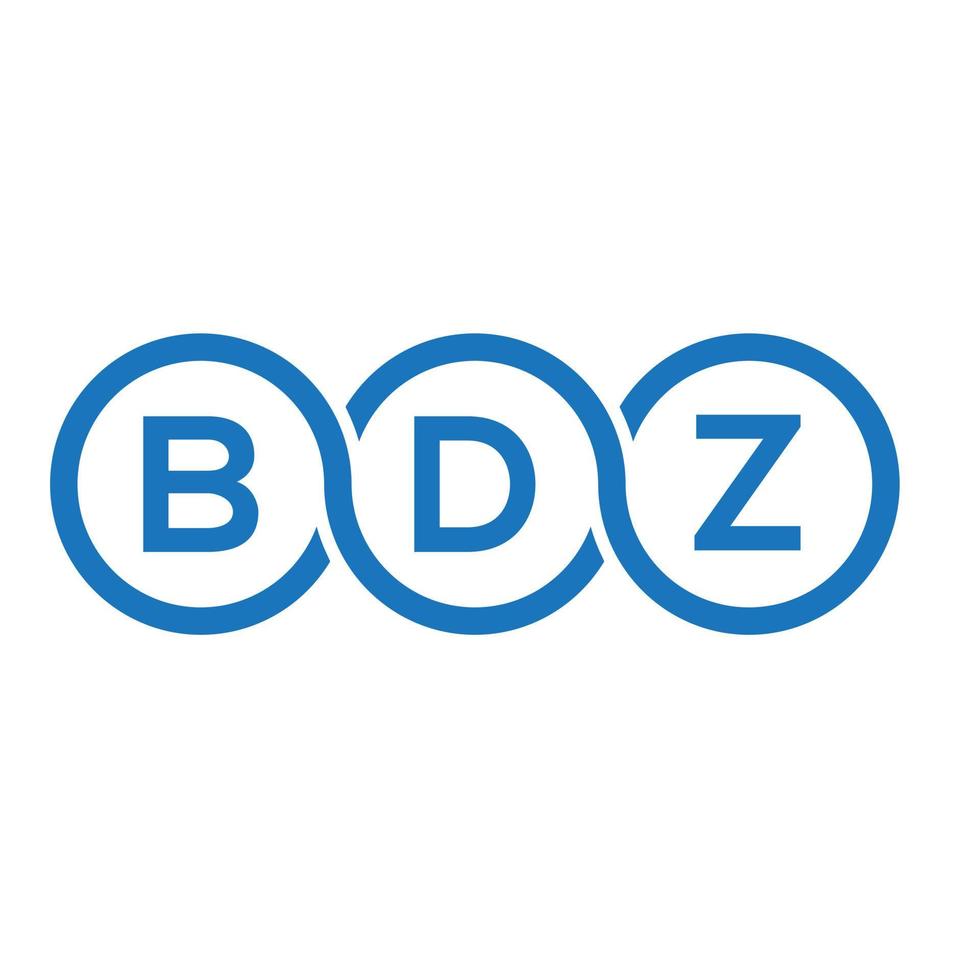 BDZ brief logo ontwerp op witte achtergrond. bdz creatieve initialen brief logo concept. bdz brief ontwerp. vector