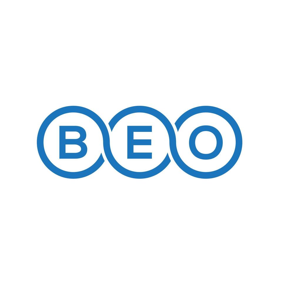beo brief logo ontwerp op witte achtergrond. beo creatieve initialen brief logo concept. beo brief ontwerp. vector