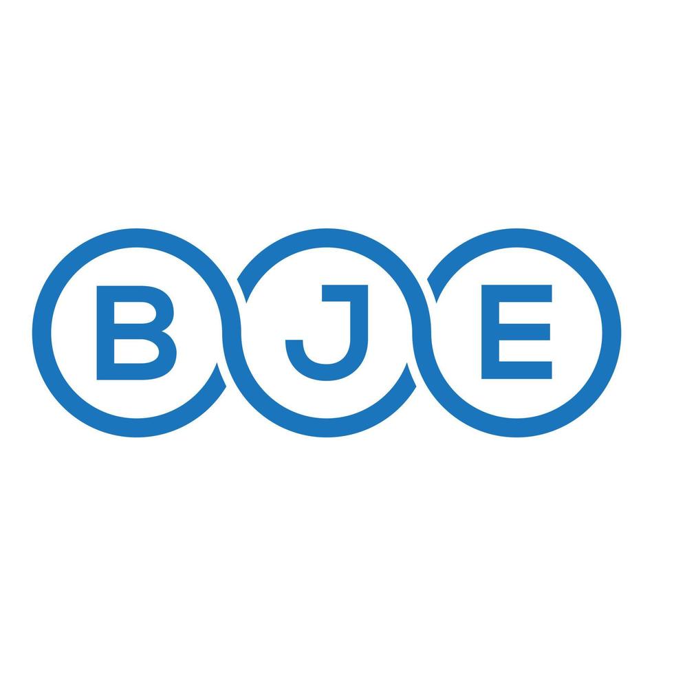 bje brief logo ontwerp op witte achtergrond. bje creatieve initialen brief logo concept. bje brief ontwerp. vector