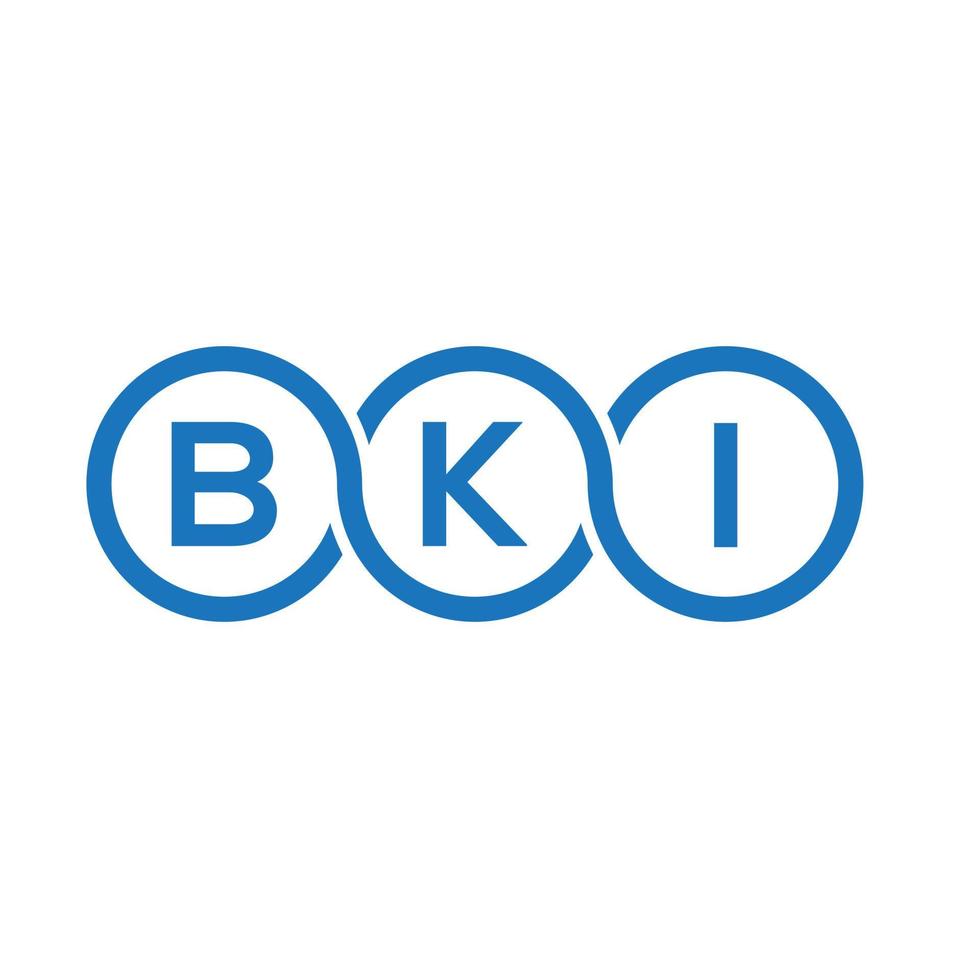 bki brief logo ontwerp Aan wit achtergrond. bki creatief initialen brief logo concept. bki brief ontwerp. vector