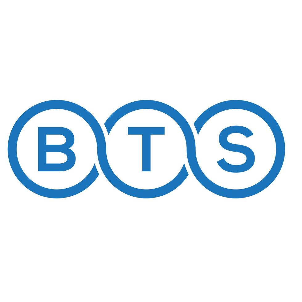 bts brief logo ontwerp Aan wit achtergrond. bts creatief initialen brief logo concept. bts brief ontwerp. vector