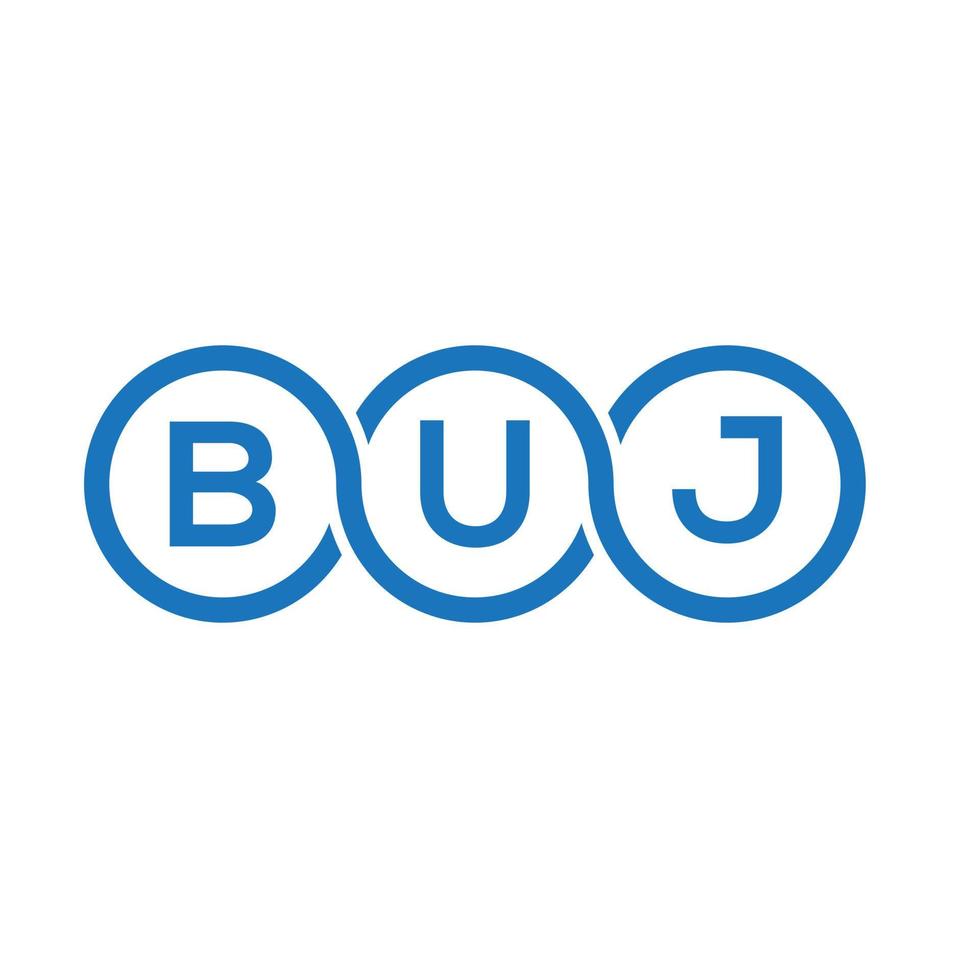 buj brief logo ontwerp op witte achtergrond. buj creatieve initialen brief logo concept. buj brief ontwerp. vector