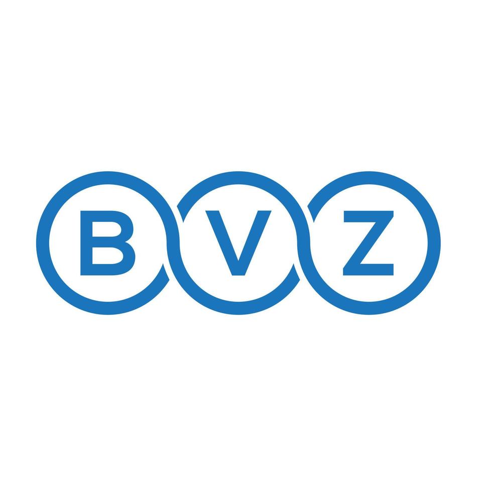 bvz brief logo ontwerp op witte achtergrond. bvz creatieve initialen brief logo concept. bvz brief ontwerp. vector