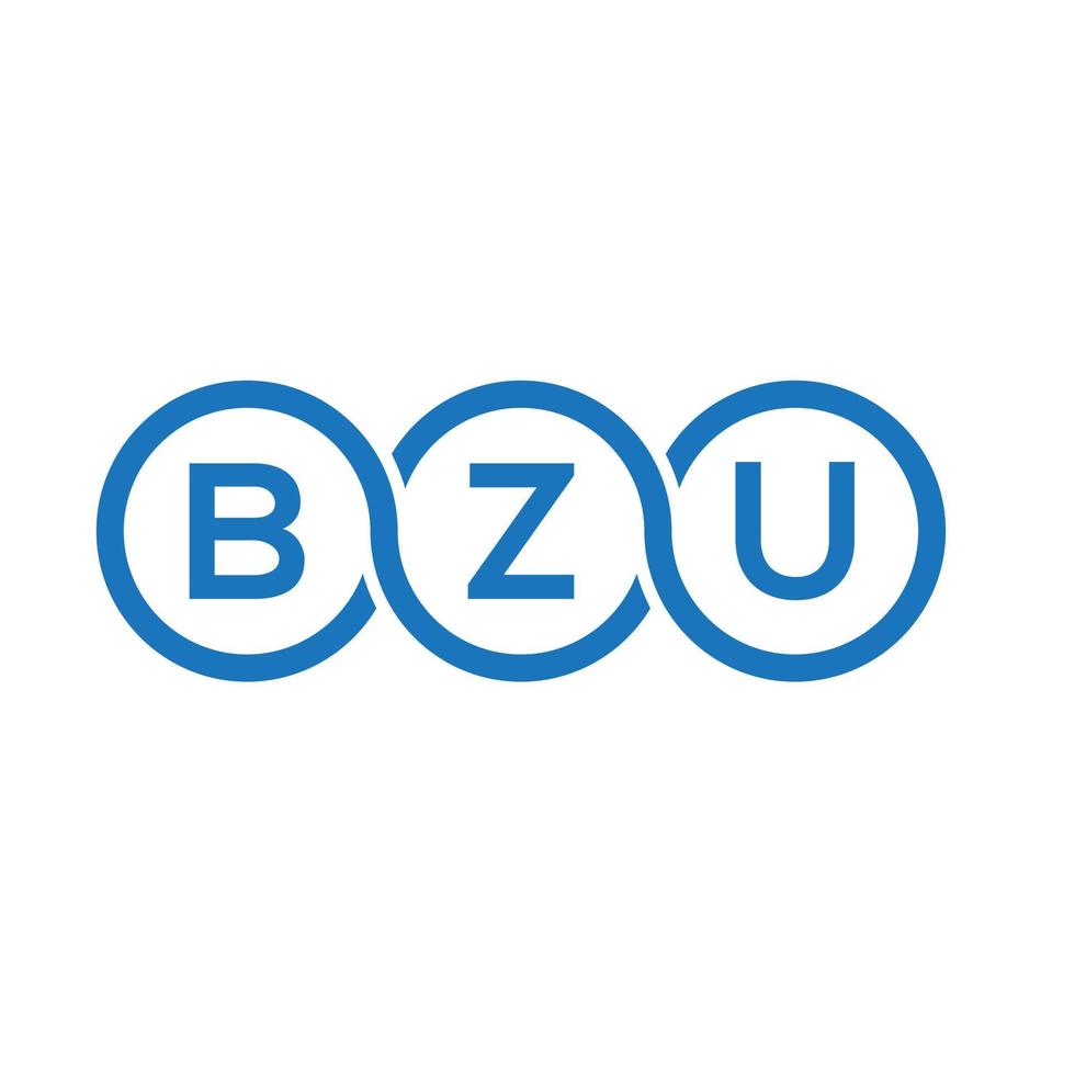 bzu brief logo ontwerp op witte achtergrond. bzu creatieve initialen brief logo concept. bzu brief ontwerp. vector