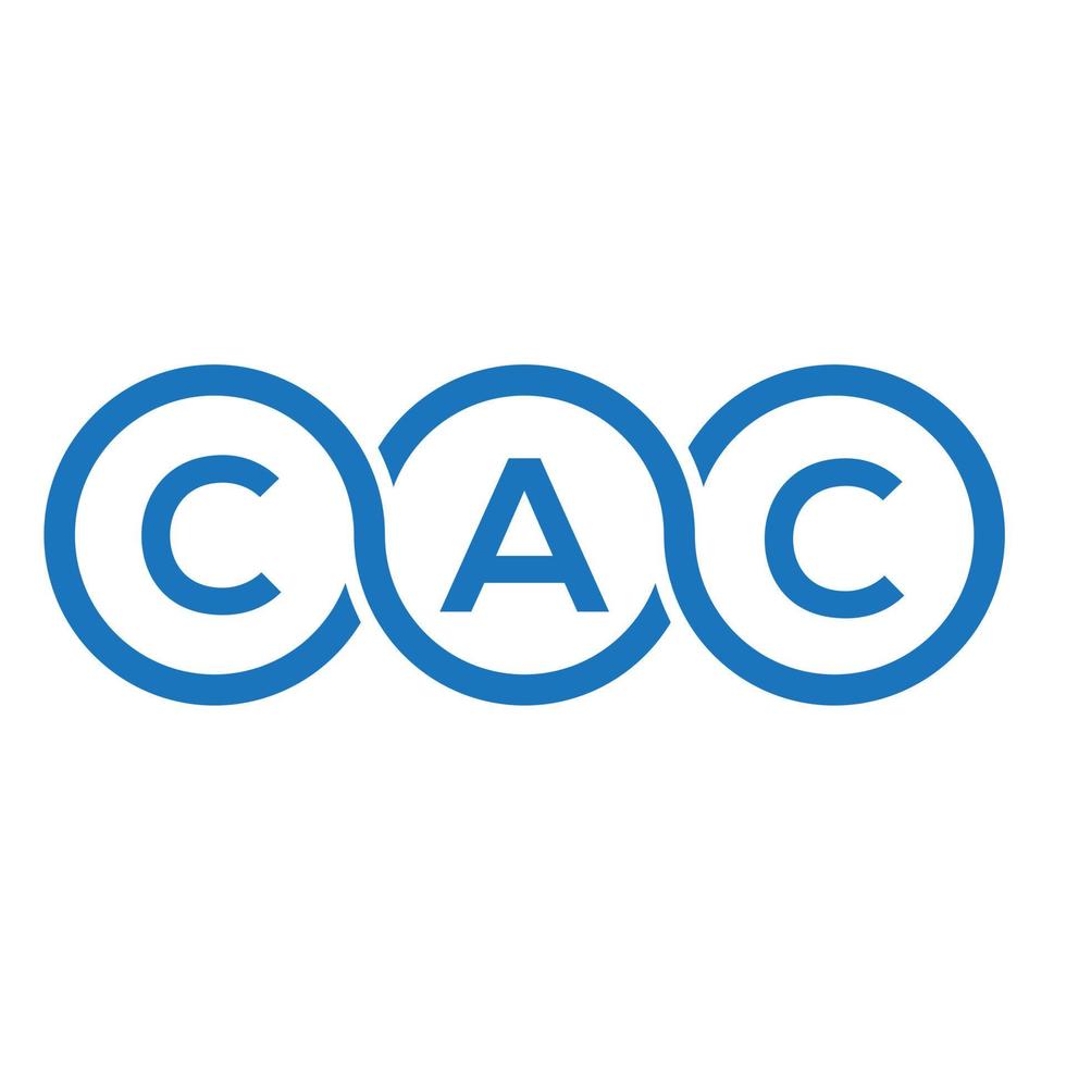 cac brief logo ontwerp op witte achtergrond. cac creatieve initialen brief logo concept. cac brief ontwerp. vector