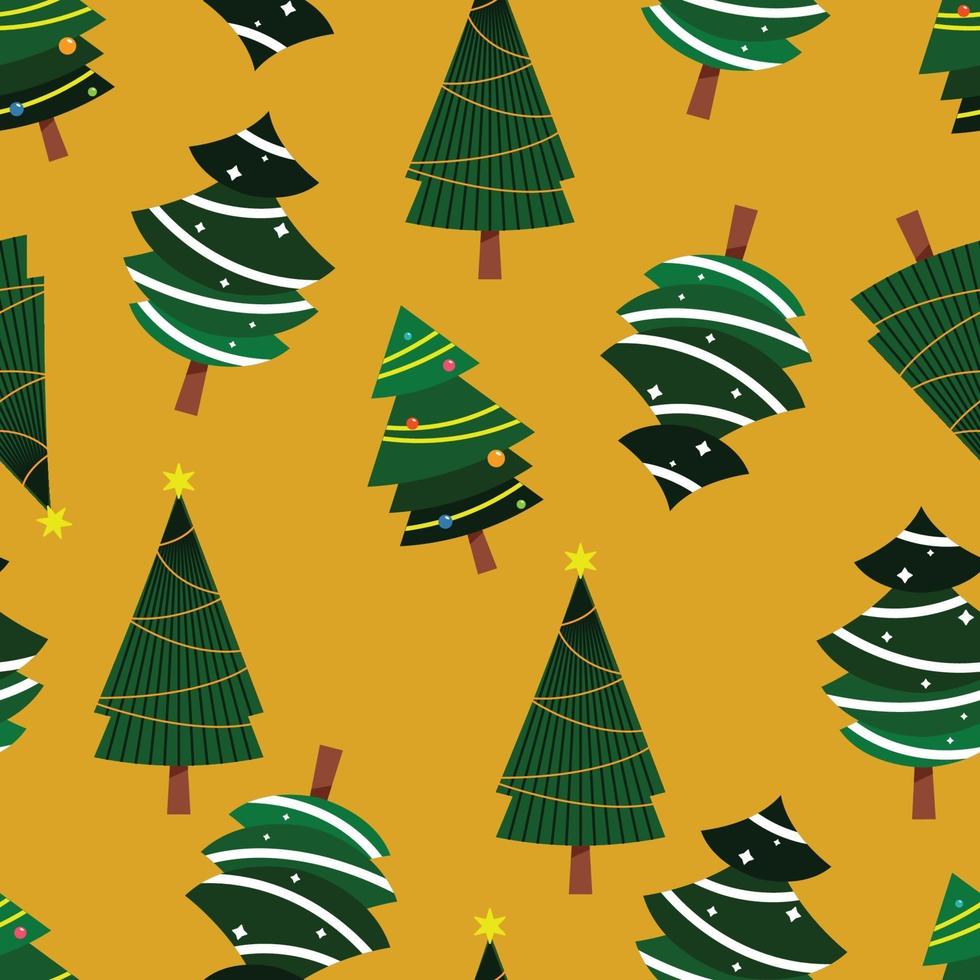 kerstboom naadloze patroon vector