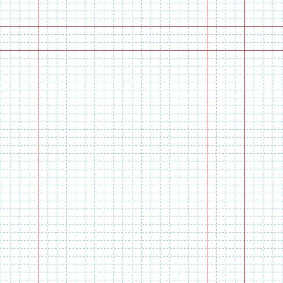 wit wiskundepapier met blauw rasterpatroon voor achtergrond. vector