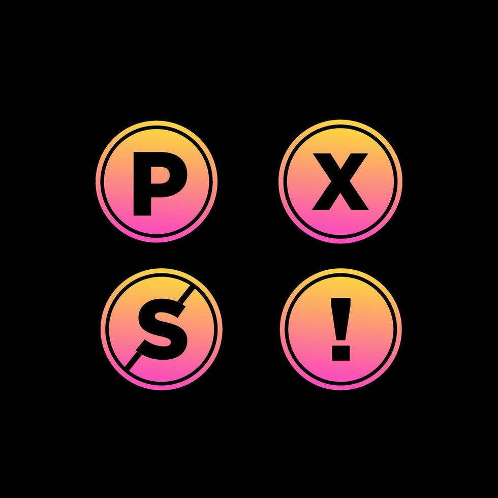 parkeren logo icoon kleurrijk helling ontwerp vector