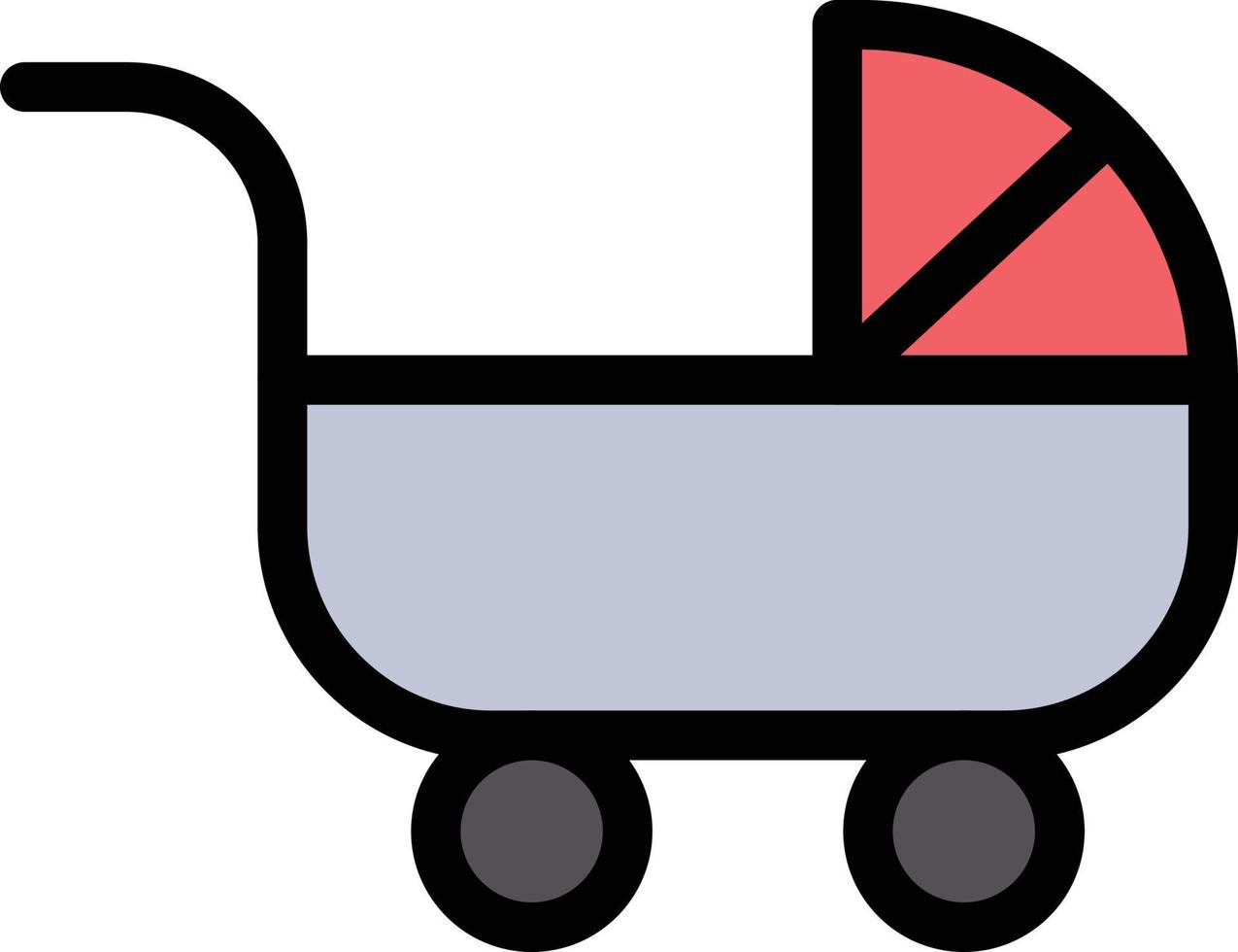 kinderwagen vectorillustratie op een background.premium kwaliteit symbolen.vector pictogrammen voor concept en grafisch ontwerp. vector