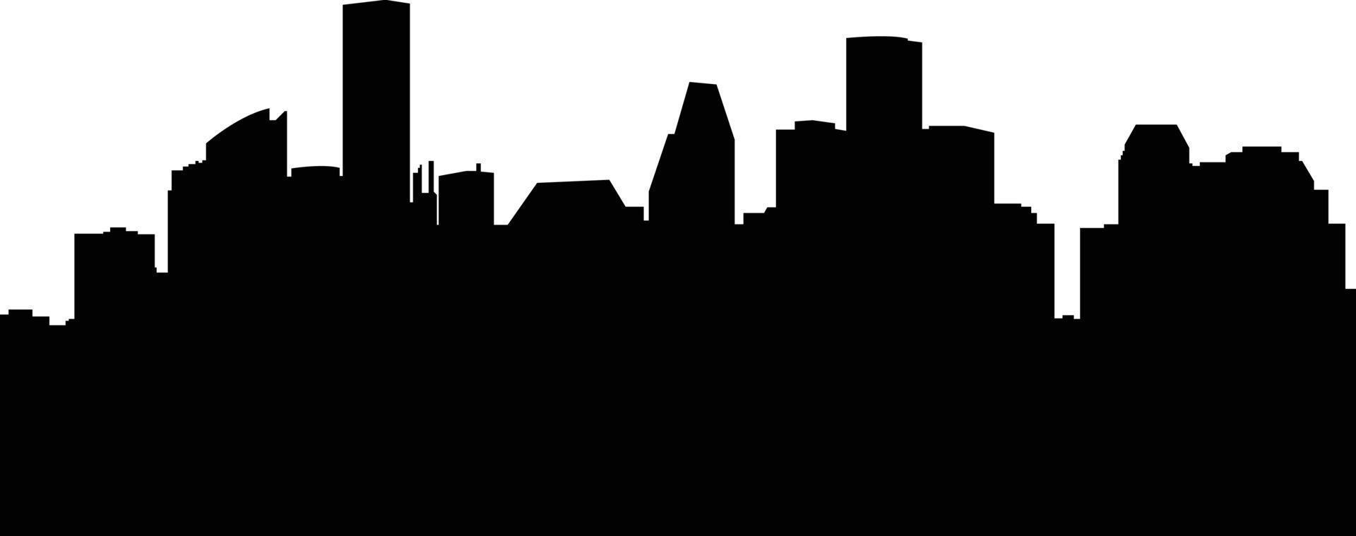 houston stad horizon illustratie vector