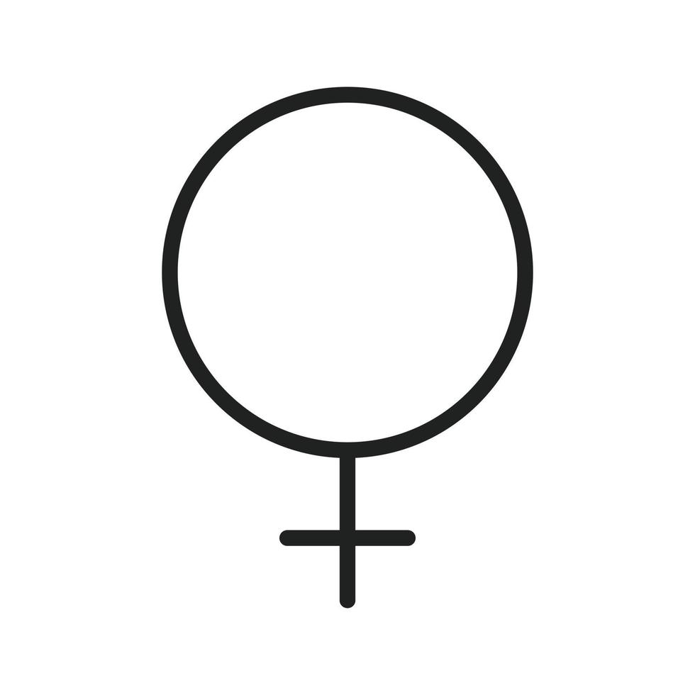 vrouw teken lijn icoon vector