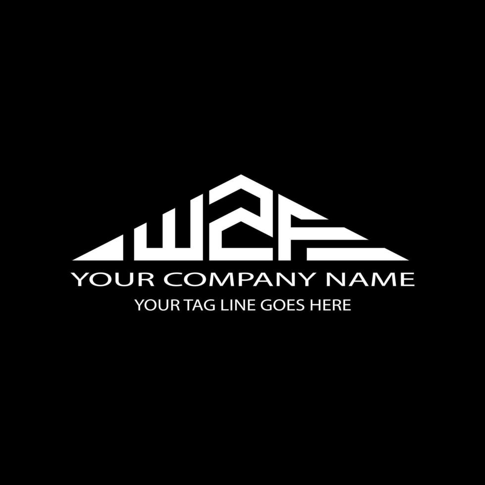 wzf letter logo creatief ontwerp met vectorafbeelding vector