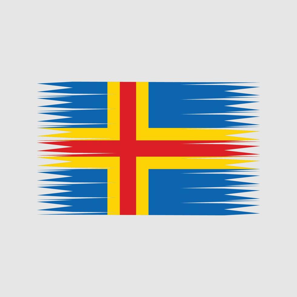 aland eilanden vlag vector. nationale vlag vector